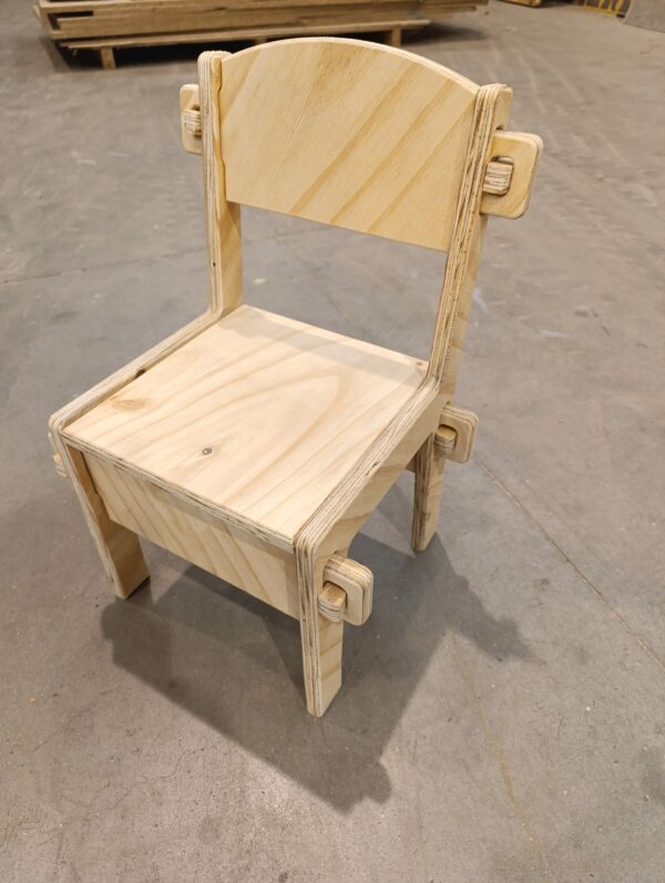 Chaise enfant bois contreplaqué 45€ - Fabrication française Alsace – Image 2