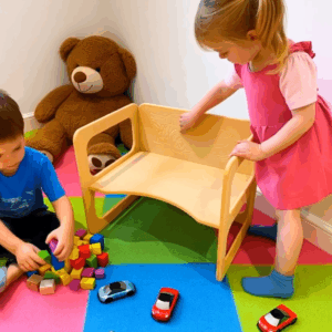 2 Banc - Table pour enfant prêt à peindre - création Spirit of wood